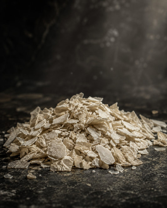 Brakshun White Shilajit, pale mineral Stone Oil pieces traditionally sourced from Siberian cave environments